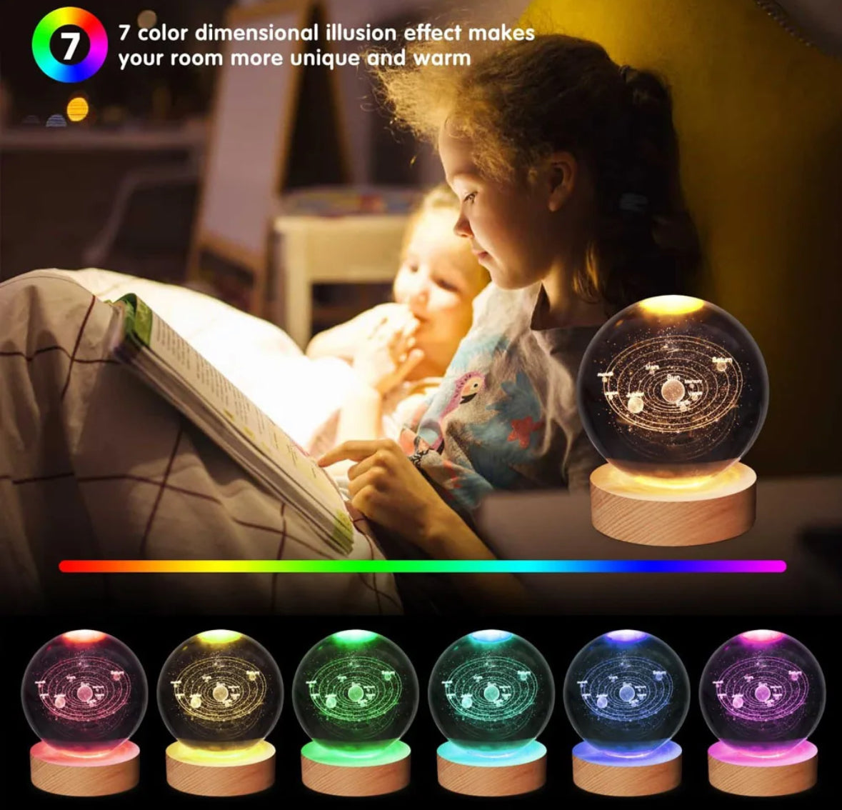 3D Kristall LED Kugel