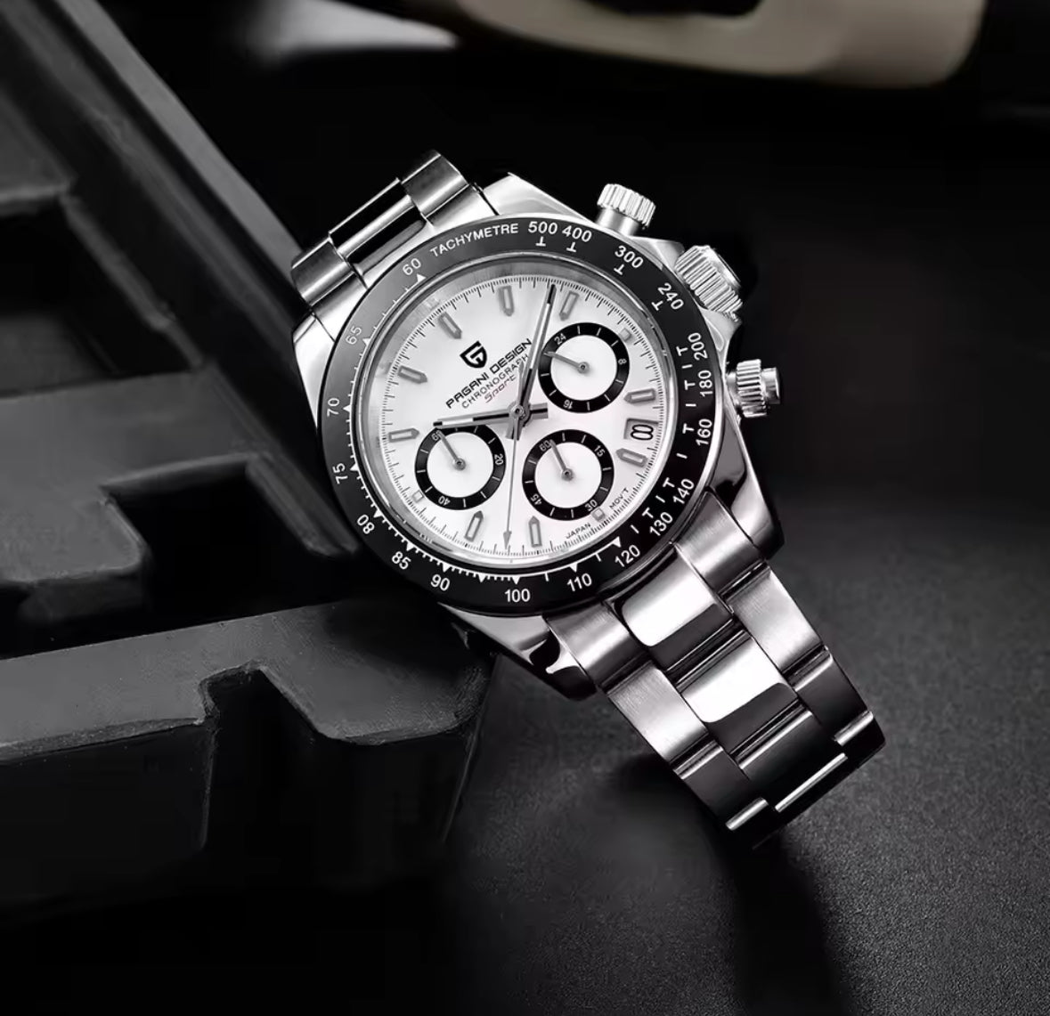 Retro Luxus Edelstahl Quarz Uhr