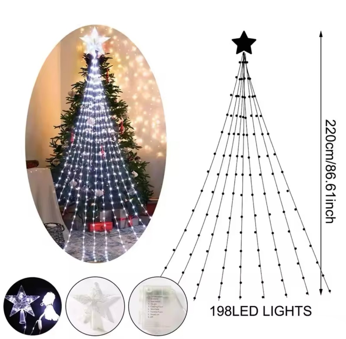 LED Weihnachtsbaum Lichterkette
