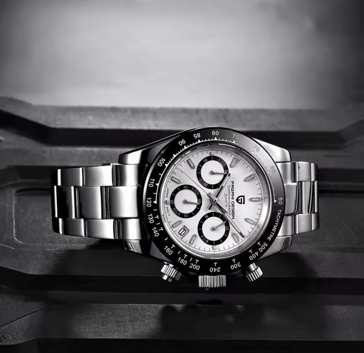 Retro Luxus Edelstahl Quarz Uhr