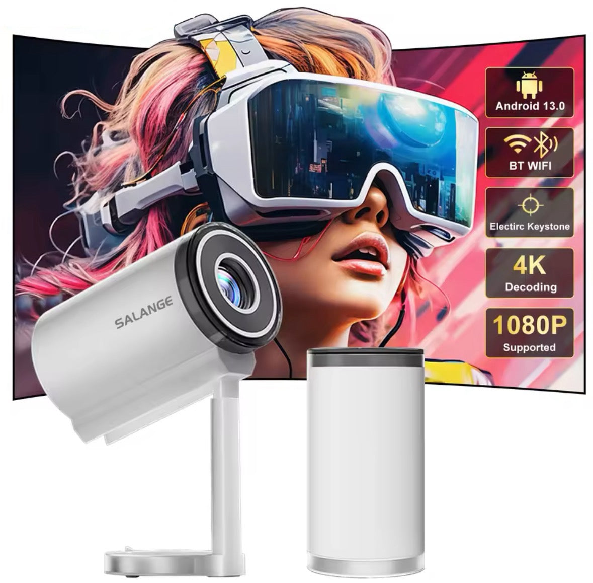Ausfahrbarer 4K Smart HD Beamer