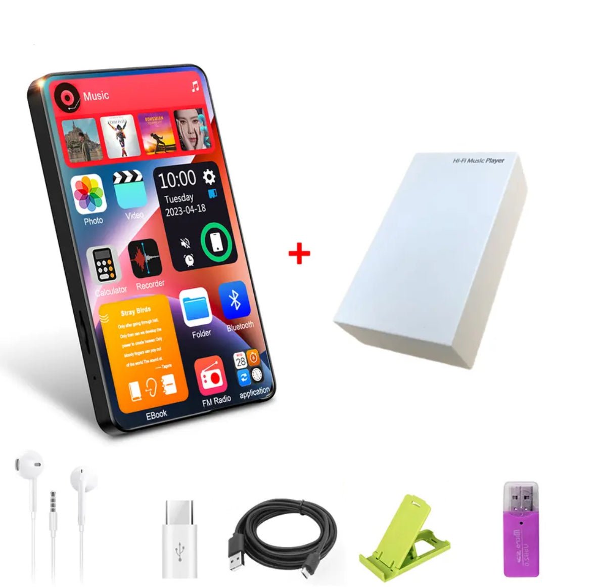 Touch gesteuerter Multifunktionaler MP3 Player