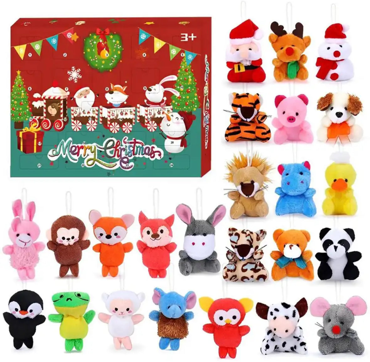Mini Plüsch Anhänger Adventskalender