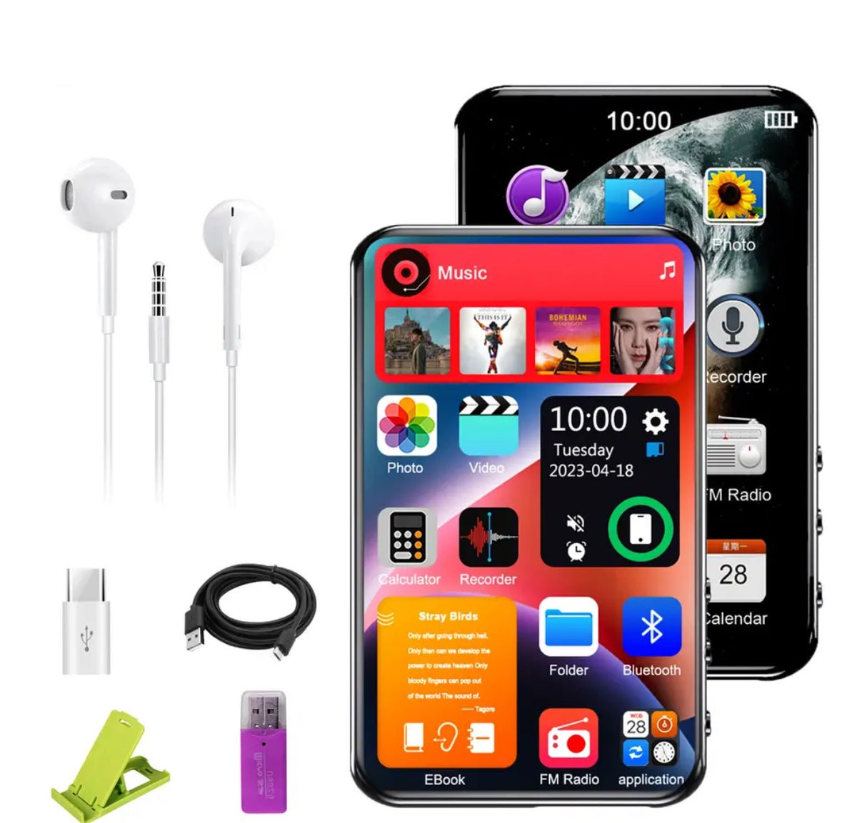Touch gesteuerter Multifunktionaler MP3 Player