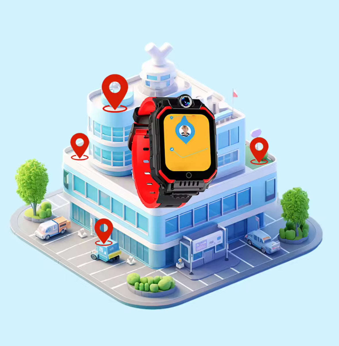 Multifunktions Sicherheits Smart Watch für Kinder