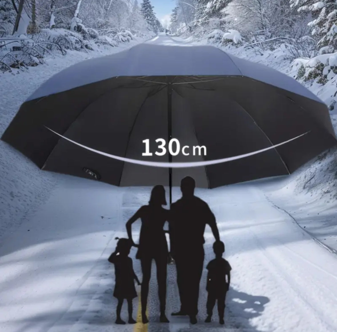 Kleiner XXL-3-Personen Regenschirm