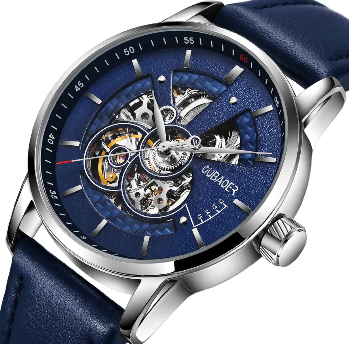 Leder Designed Automatik Uhr