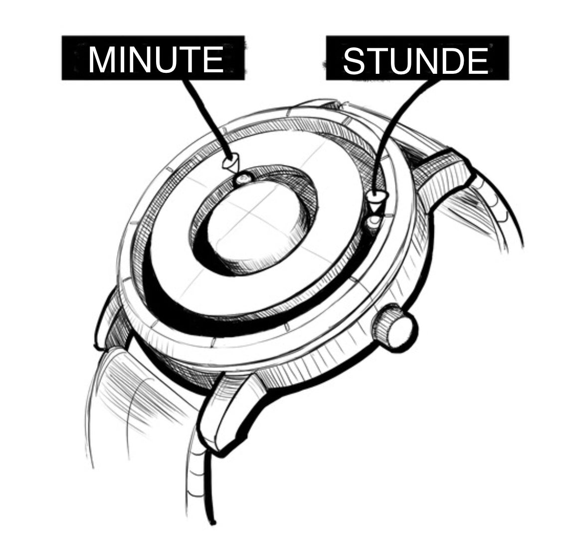 Magnet Kugel Uhr Quarz