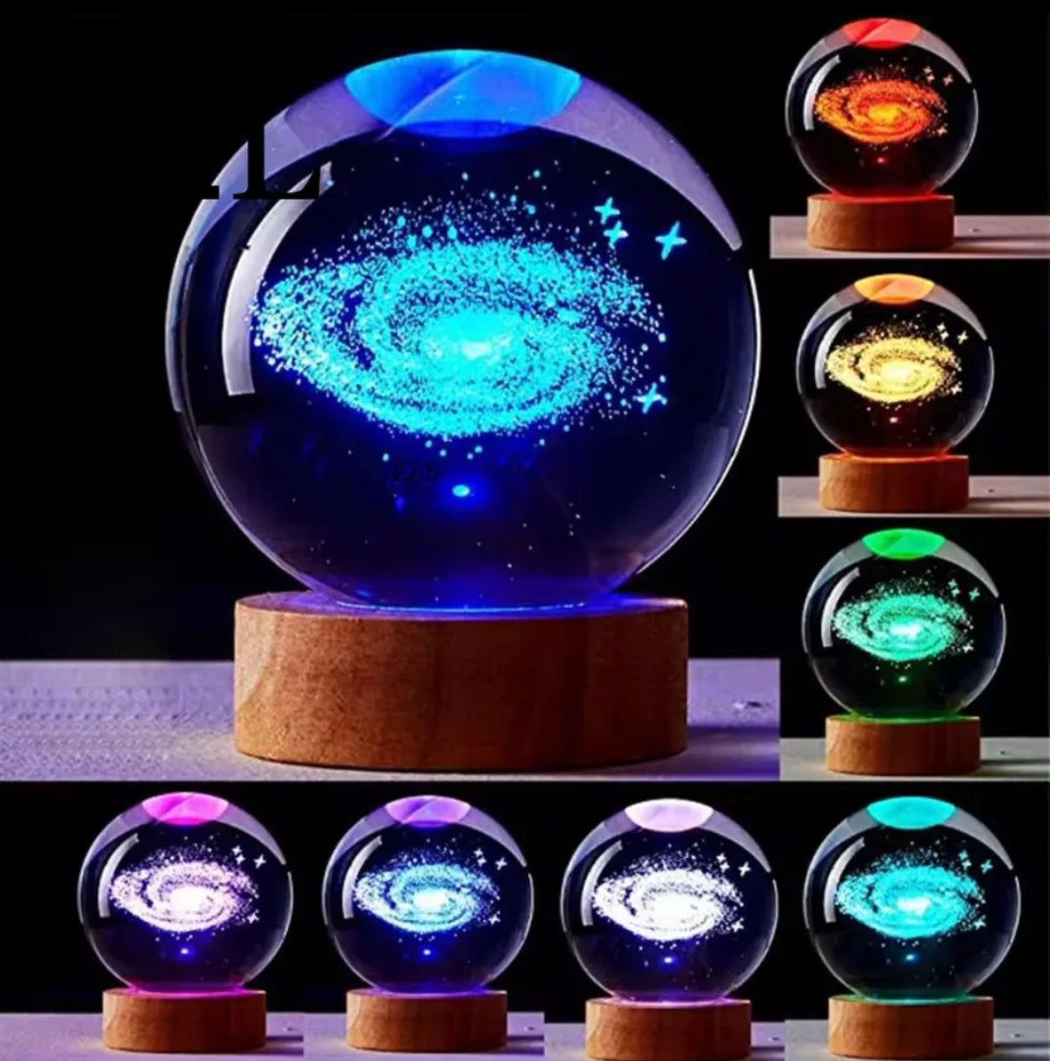 3D Kristall LED Kugel