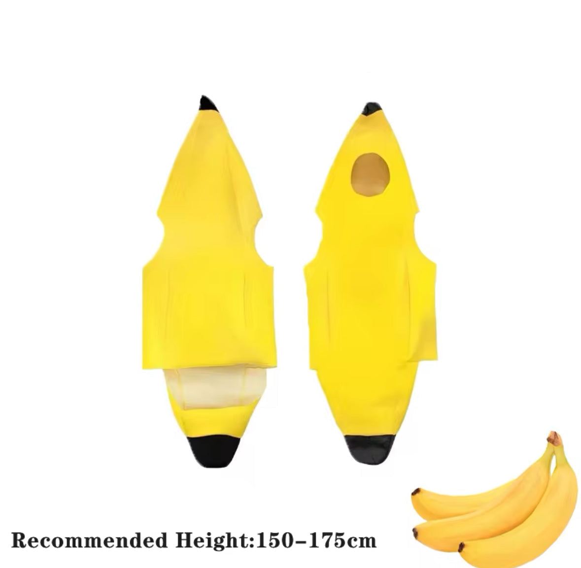 Bananen Ganzkörper Kostüm