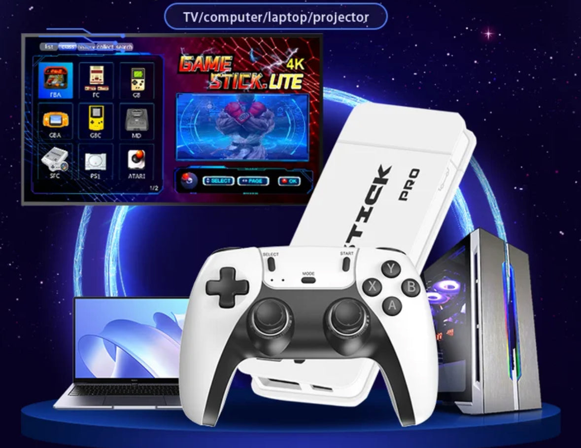 HDMI Retro Spiele Konsolen Stick mit 30`000 Spielen