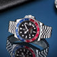 GMT Luxus Edelstahl Automatik Uhr