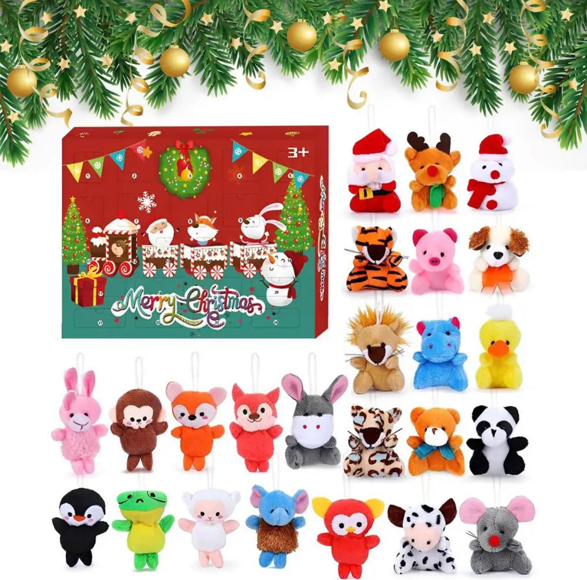 Mini Plüsch Anhänger Adventskalender