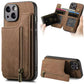 2 in 1 Wildleder iPhone Hülle mit Geldbörse