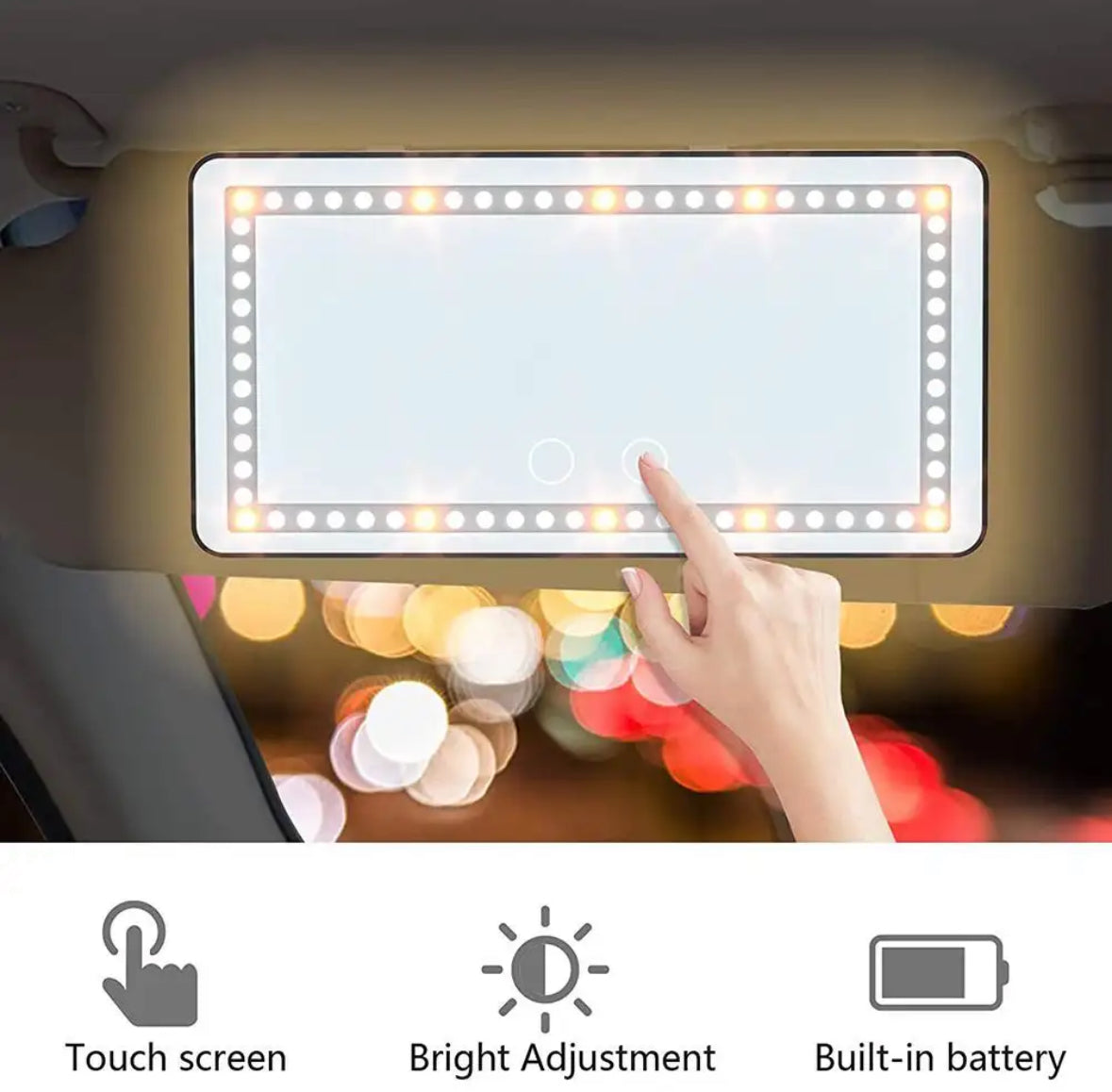 Auto Sonnenblenden Spiegel mit Licht
