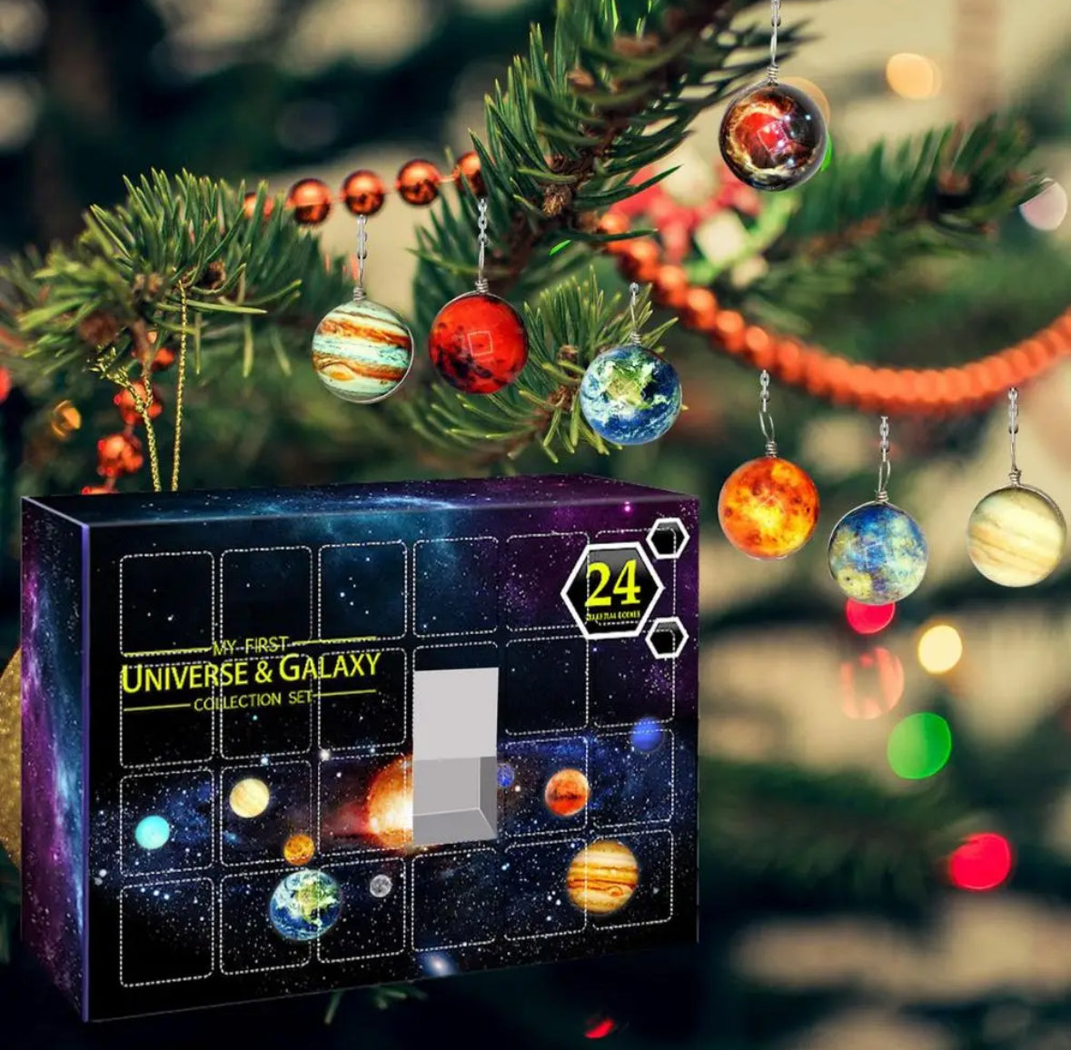 Planeten Anhänger Adventskalender