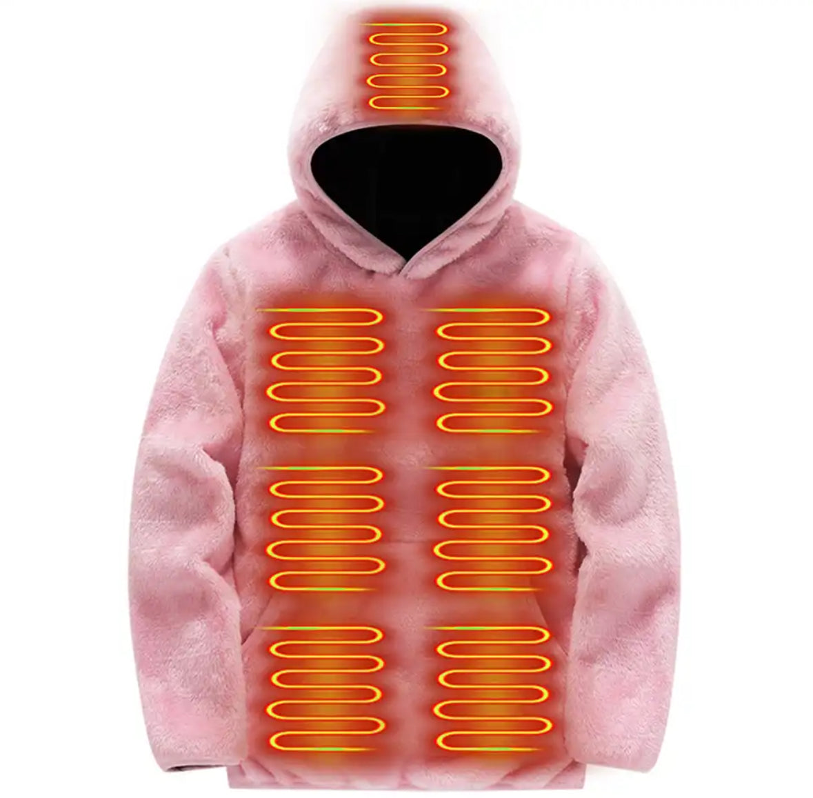 Beheizbarer Fleece Wärme Hoodie