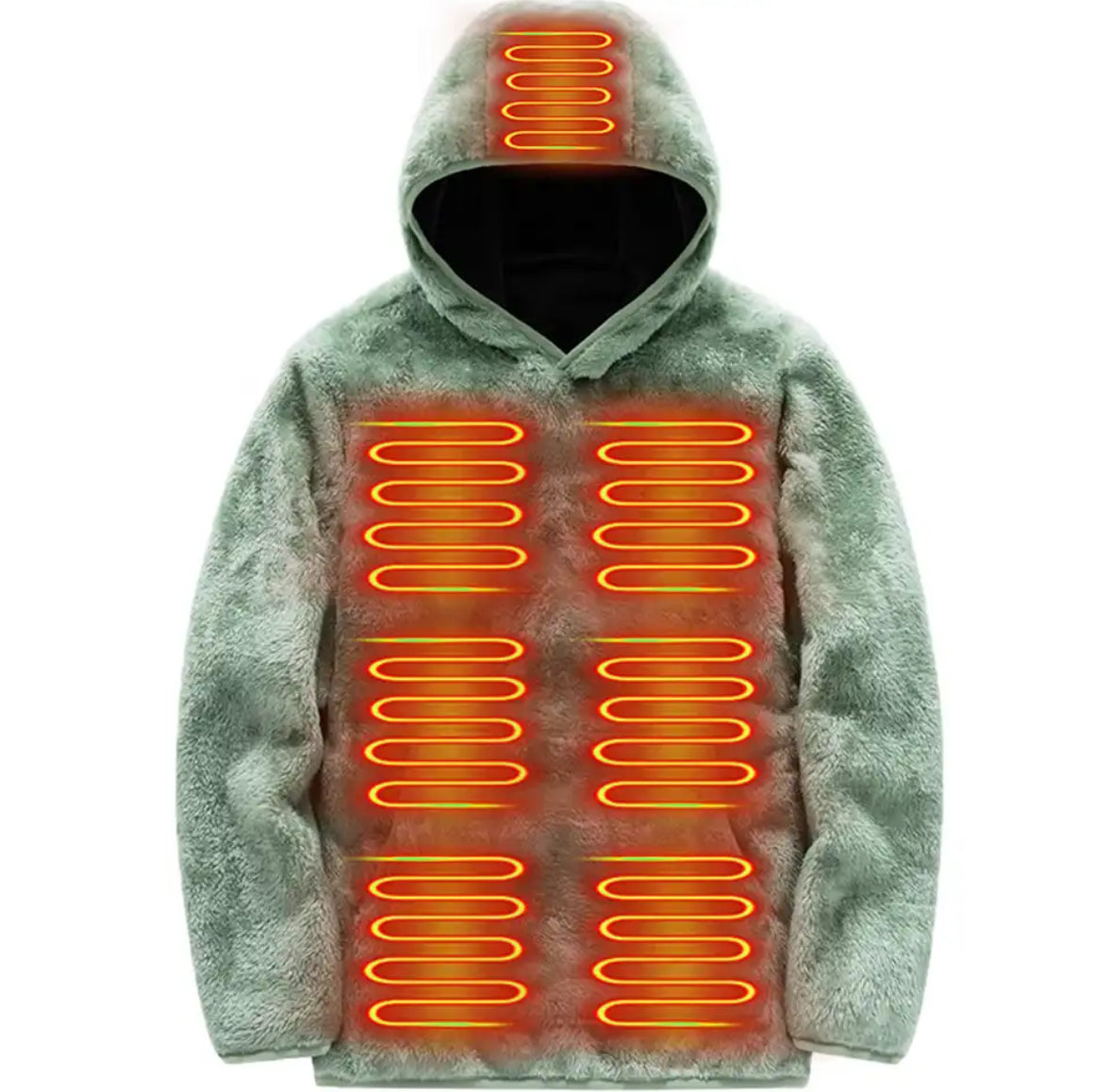 Beheizbarer Fleece Wärme Hoodie