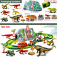 Flexible XXL Dinosaurier-Auto Rennstrecke