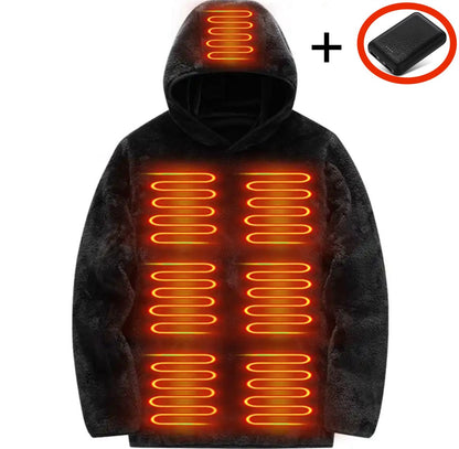 Beheizbarer Fleece Wärme Hoodie