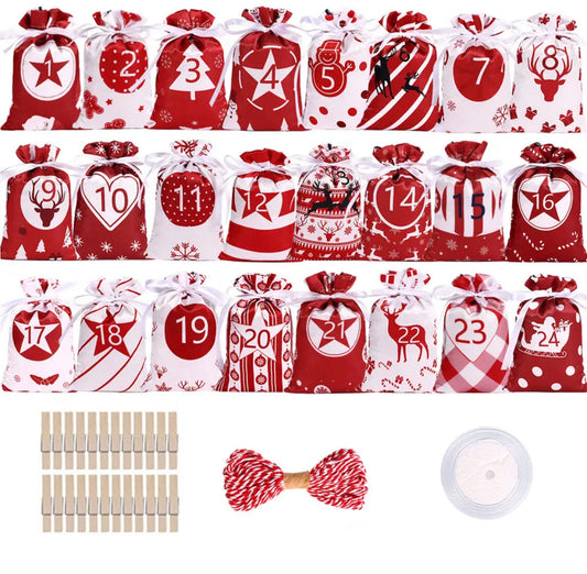 24 Adventskalender Beutelchen
