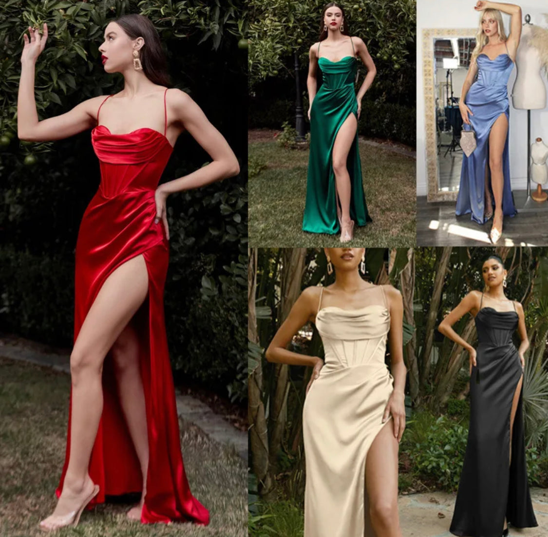 Rückenfreies Abendkleid