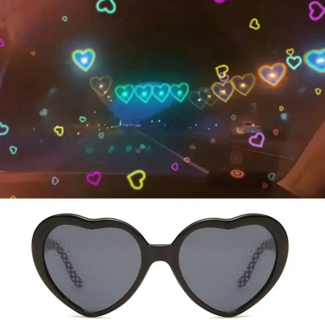 Herz-Sicht Rave Brille