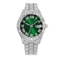 Iced Out Quarz Uhr Rund