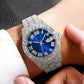 Iced Out Quarz Uhr Rund