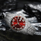 Iced Out Quarz Uhr Rund