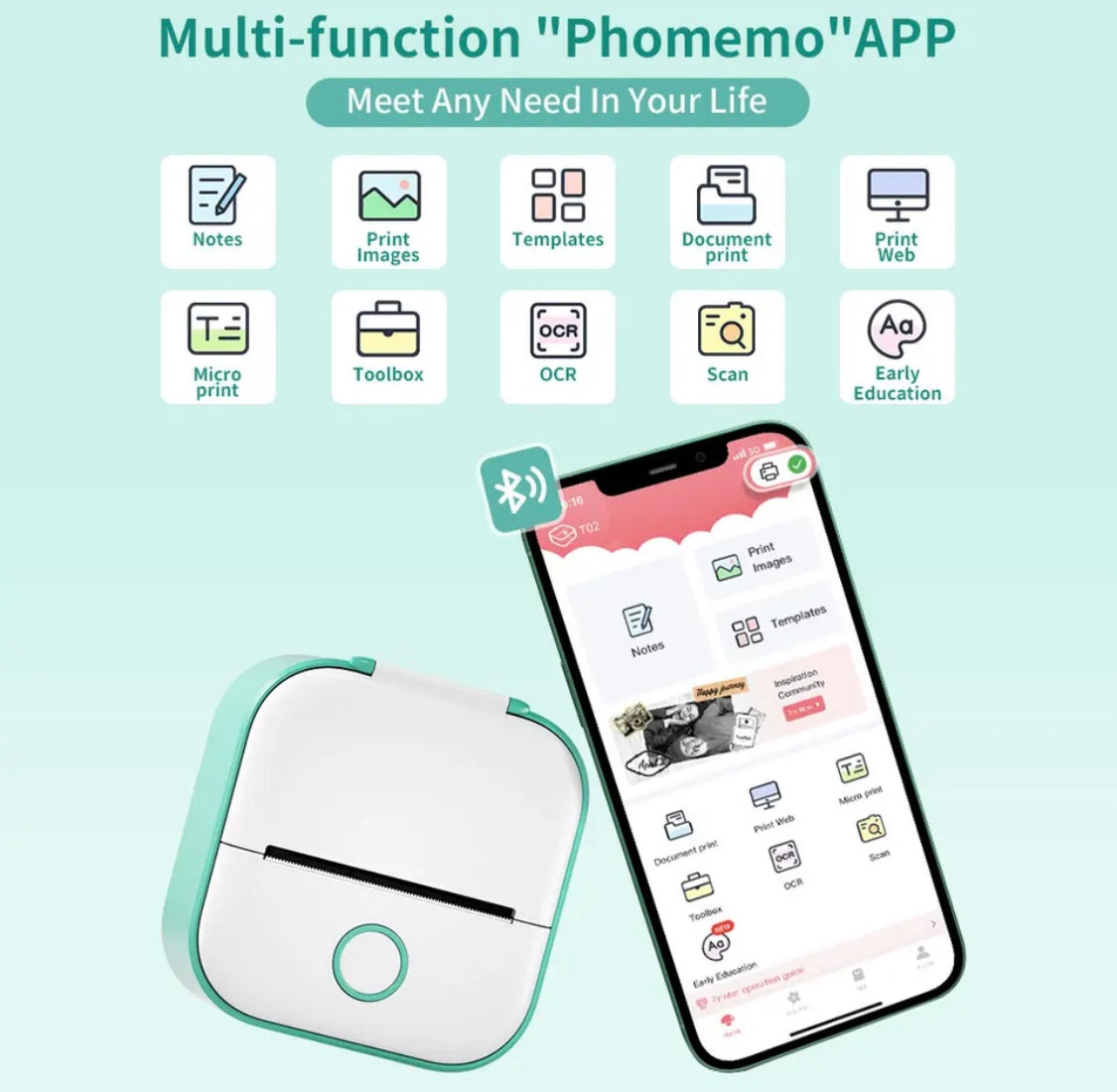 Tintenloser Mini Drucker