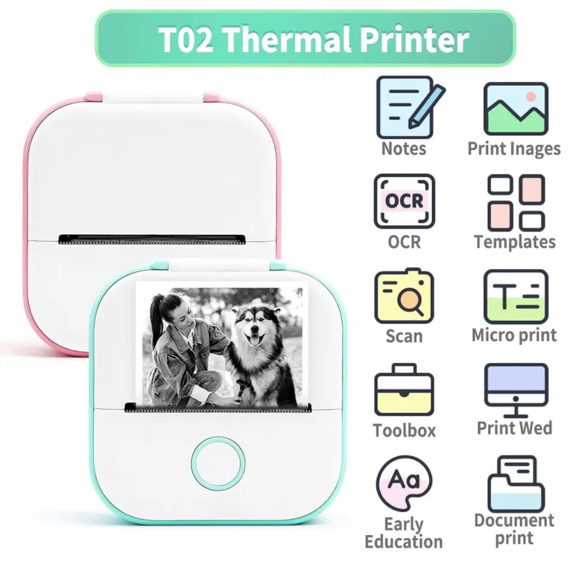 Tintenloser Mini Drucker
