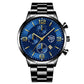 Business Uhr Quarz Stahl Band