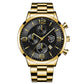 Business Uhr Quarz Stahl Band
