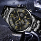Business Uhr Quarz Stahl Band