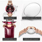 POEDAGAR Quarz Uhr Leder Band